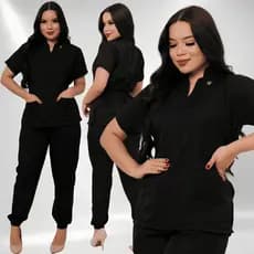 Conjunto Pijama Cirurgico Feminino Scrub Gabardine Gold Confortavel Roupa Hospitalar Privativa