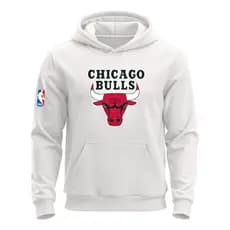 Blusa de Frio Moletom Jaqueta Casaco Agasalho Masculino Feminino Streetwear Canguru Basquete  Chicago Bulls