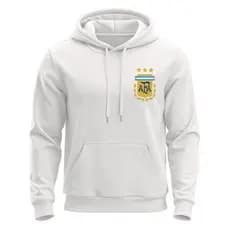 Blusa de Frio Moletom Jaqueta Casaco Masculino Feminino Futebol Time Selecao Argentina Copa do Mundo