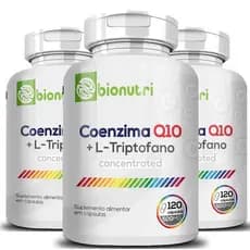 Coenzima Q10 + L-Triptofano 120 Cápsulas 500Mg BioNutri Original - Nota Fiscal