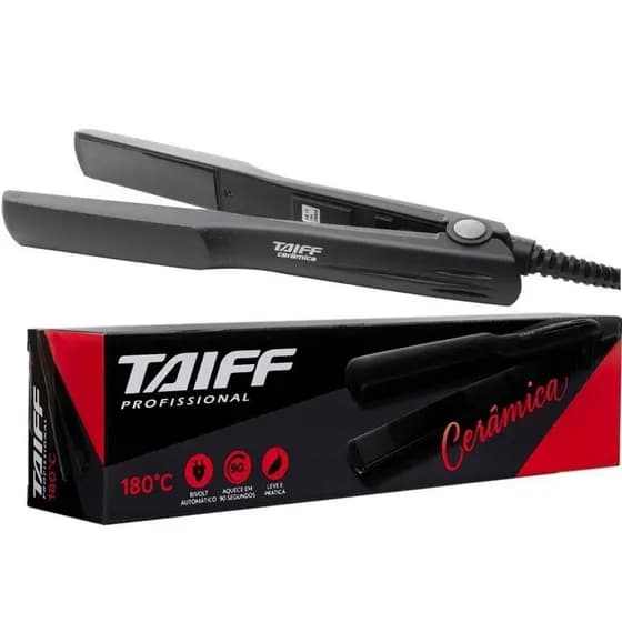 Chapinha Taiff Clássica Cerâmica 180°C Preto - Bivolt