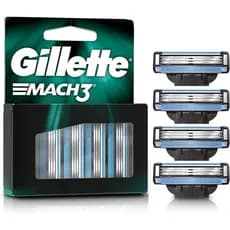 Carga - Refil Para Barbear Gillette Mach3 Com 4 Unidades - Produto Original