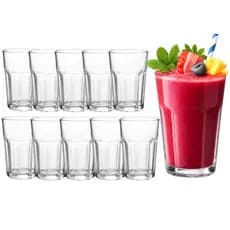 Kit 12 Copos De Vidro 400ml Resistente Para Suco Refrigerante Água Atacado Bar Restaurante Cozinha