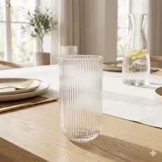 Jogo De 12 Copos 450ml Elegante Resistente Canelado Prático