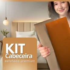 Kit  Peças De Cabeceira Estofada Módulos Para Cama de Casal