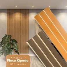 Kits Cabeceiras MDF Ripado Modular Adesivo Cama Solteiro Casal Queen King