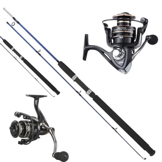 Kit Pesca Completo Vara 1,8m 40 Libras + Molinete 3000 Carretel Alumínio