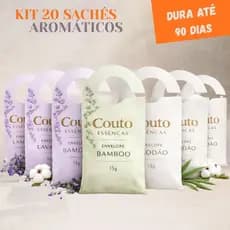 Kit 20 Sachês Perfumados Aromáticos 15 gramas Automóveis Guarda Roupas Gavetas Cômodas Roupeiros