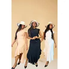 Vestido Longo Feminino Social no Crepe Duna Com Cinto, Ocasiões para uso, Festa de Formatura, Evangélica