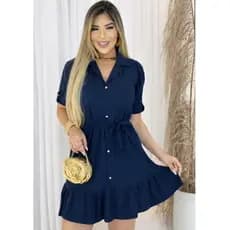 Vestido Feminino midi/longo com manguinha no suede elegante de luxo