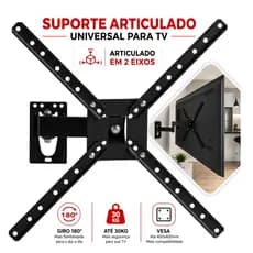 Suporte Para Tv Lcd Led Oled Qled 32 A 55 Pol Fixo Samsung LG Universal 15 20 25 32 40 42 43 47 polegadas