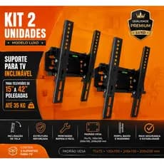 Suporte Para Tv Lcd Led Oled Qled 32 A 55 Pol Fixo Samsung LG Universal 15 20 25 32 40 42 43 47 polegadas