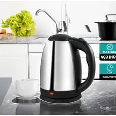 Chaleira Elétrica Térmica Bule Com Tampa Inox 1,8L