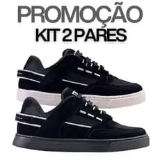 Kit 2 Tênis Tesla Coil Preto Branco Roxo Refletivo Skate Oferte Imperdível