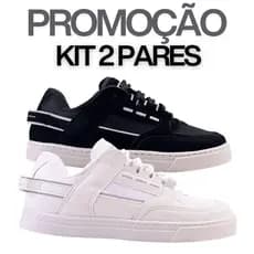 Kit 2 Tênis Tesla Unissex Coil Black Várias Cores Modelo Skatista Camurça Refletivo