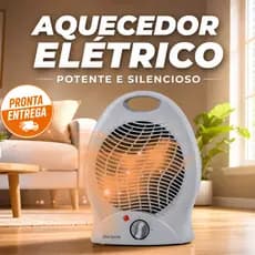 Aquecedor De Ar Elétrico Portátil 2500w Níveis 2 Esquenta Quarto e Sala 127V Ou 220V