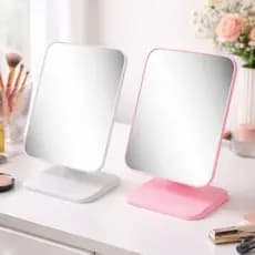 Espelho De Mesa Moderno Retangular 22cm Skin Care e Maquiagem Espelho Portátil Resistente