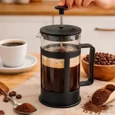 Cafeteira Prensa Francesa Infusão 300ml Vidro Resistente Café Expresso e Chás Moderno