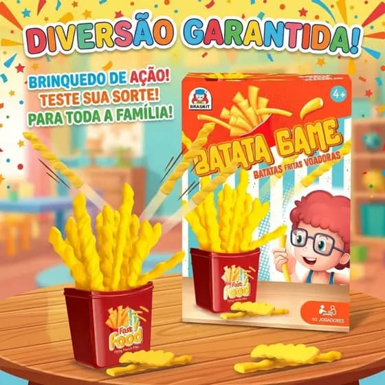 Brinquedo Pula Batata Jogo Infantil Interativo Diversão Familiar 2 a 5 Jogadores Plástico