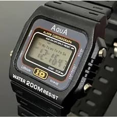 10kit Conjunto  de relógio esportivo digital à prova d'água Aqua masculino meio à prova d'água