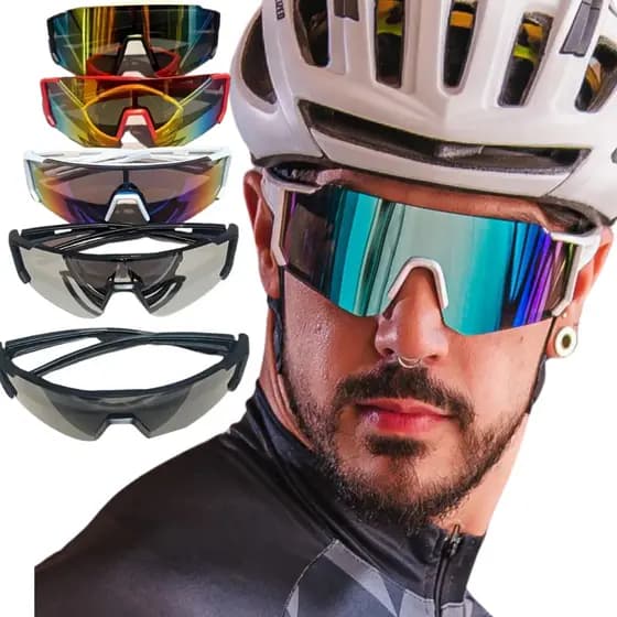 Óculos Ciclismo 2025 Esporte Masculino E Feminino Lente Polarizado Promoção