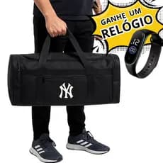 Bolsa Mala De Viagem Reforçada Suporta Até 20kg Mais Relógio