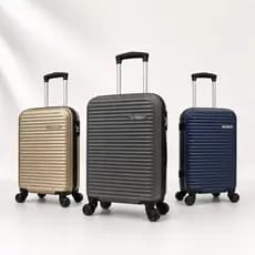 Mala de Bordo ANAC ABS Expansiva Suporta 10KG Rígida Rodas 360° Removíveis CadeadoTSA Viagens