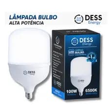 Lâmpada Led 100W Bivolt Bulbo Branco Frio 6500K Alta Potência