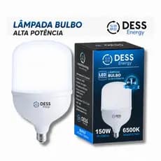 Lâmpada Super Bulbo Led 150W Alta Potência 6500K Branco Frio Com Bocal E27 + Adaptador E40