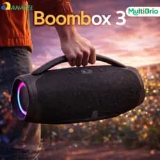 Caixa De Som Boombox 3 Bluetooth  70W Grave Forte Compacta Resistente Água Pen-Drive Aux Diferentes tamanhos