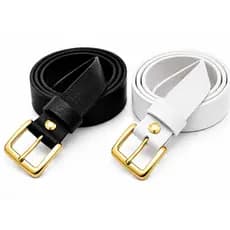 Kit 2 Cintos femininos largura 2cm Fivela Dourada - Yara