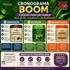 ✨ Cronograma de Crescimento BOOM – 3 Máscaras Poderosas