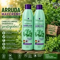 Kit 2x1 Shampoo + Condicionador Arruda Maycrene Contra Piolhos e Lêndias 500ml