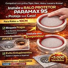Protetor para Ralo 10cm Anti Insetos Baratas Cabelo | Tela de Proteção Banheiro | Universal Quadrado Redondo