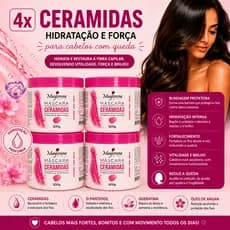 👑 Kit Ceramidas Maycrene 4x 500g | Tratamento Profissional para Brilho e Restauração dos Fios