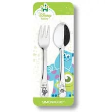 Jogo de Talheres Infantil Disney Baby Monstros SA Inox – 2 Peças