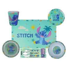 Kit Infantil Personagens Disney 6 Peças | Bowl, Pratos, Copo, Talheres e Jogo Americano