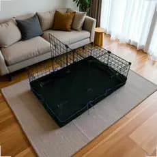 Cercado Pet Reforçado 30x30 com Bandeja, Forro Lavável e Gaiola para Roedores, Gato e Cachorro