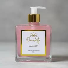 Sabonete Líquido RED FLOWERS  -  Lumina Gold- 350 ml - combina feminilidade com elegância Donnabelly