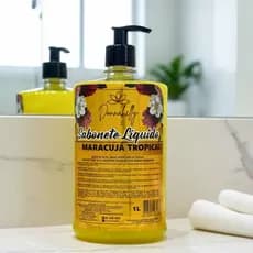 Sabonete Líquido Perolado Maracujá Tropical 1L -fragrância irresistível e marcante - Donnabelly