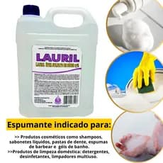 Lauril Éter Sulfato de Sódio 27%-5L-Espumante para detergente,sabonete, sabão líquido e cosméticos