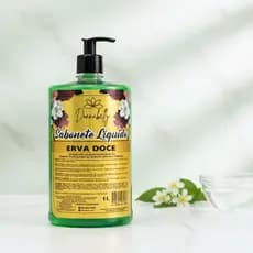 Sabonete Líquido Perolado Donnabelly Erva Doce 1L-fragrância refrescante, evoca limpeza e frescor.