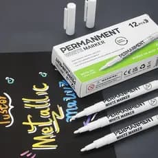 Caneta marcador Branca Permanente de 2mm tinta À Prova D'água De Secagem Rápida Oleosa Branca