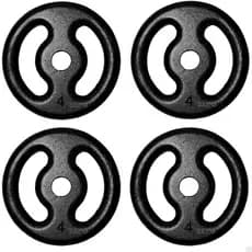 Kit Anillhas 4 Kg Pintadas (4X4 Kg) Ferro Fundido Musculação Academia Exercícios