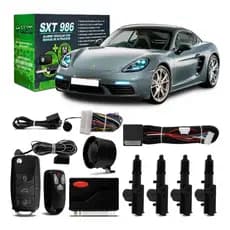 Alarme Automotivo Universal + Chave Canivete+ Trava 4 Portas