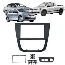 Moldura Painel 2 Din Multimídia 7 Polegadas Gol Voyage Saveiro G5 2008/2012
