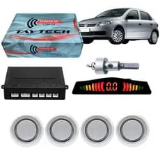 Sensor De Re Estacionamento 4 Pontos Completo Vw Gol G5 G6 G7 G8