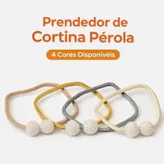 Kit 2 Peças Ímã Cinto De Cortina De Tecido Corda Imitação De Pérolas Fivela Livre De Volta Clipe