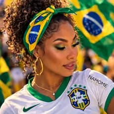 Bandana Bandeira do Brasil 🇧🇷 | Lenço Copa do Mundo Torcida Brasil Verde e Amarelo | Bandana Brasil Masculina Feminina