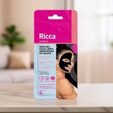 MASCARA PRETA PARA LIMPEZA DA PELE RICCA